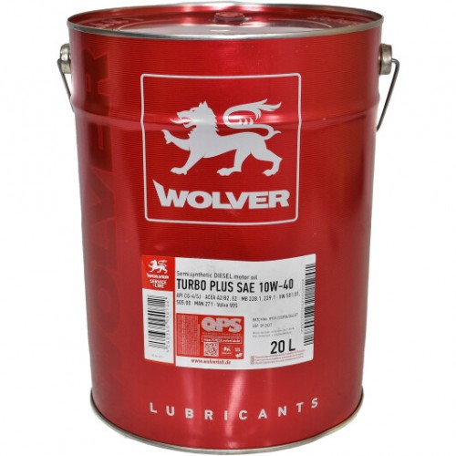 Олива моторна WOLVER SUPER TRAFFIC SAE 10W-40  відро 20л жерсть 13110