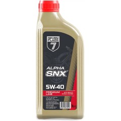 Олива моторна 7FLAGS ALPHA SNX 5W-40 API SN/CF каністра 1л ПЕ