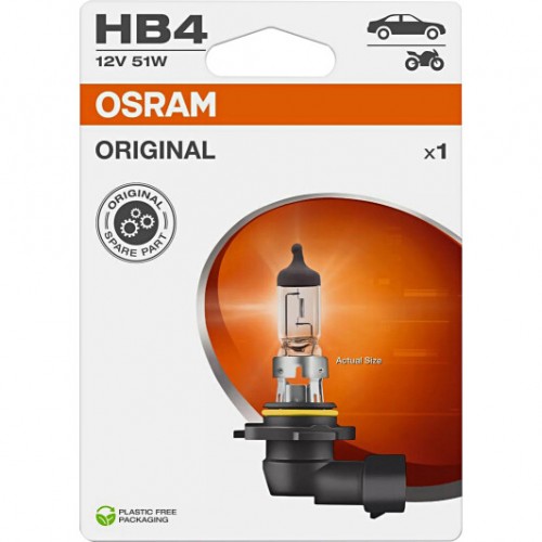 9006-1BL OSRAM Лампа HB4 12V 51W P22d ORIGINAL 9006-1BL