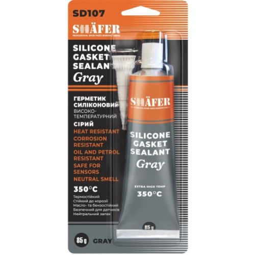 Герметик силіконовий сірий SHAFER SD107 85гр