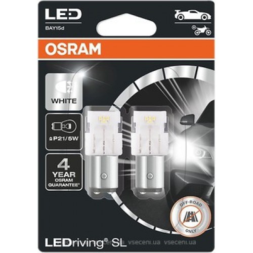 7528DWP-BLI2 OSRAM Лампа P21/5W 12V 1,7W BAY15D 7528DWP-02B