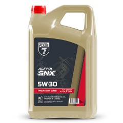 Олива моторна 7FLAGS ALPHA SNX 5W-30 API SN/CF каністра 5л ПЕ