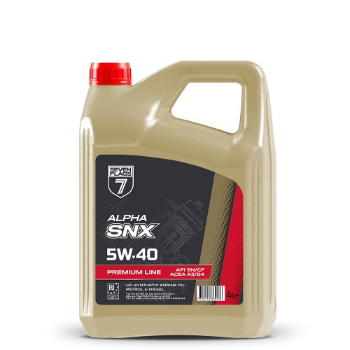 Олива моторна 7FLAGS ALPHA SNX 5W-40 API SN/CF каністра 4л ПЕ 24843