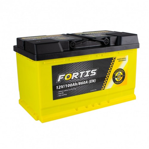 Аккумулятор 100 Ah/12V FORTIS Euro_L4 короткий FRT100-L4-00 FRT100-L4-00