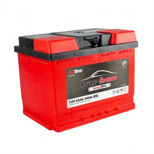Аккумулятор 60 Ah/12V CARBON Euro CRB60-00 CRB60-00