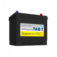 Аккумулятор 65 Ah/12V TAB EFB JIS Euro 212 860