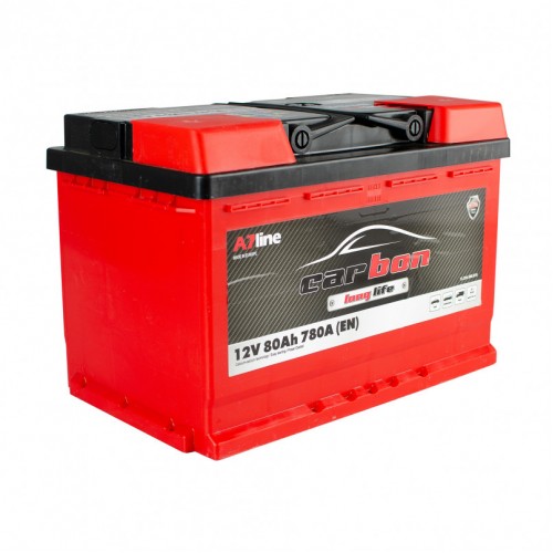 Аккумулятор 80 Ah/12V CARBON Euro CRB80-00 CRB80-00