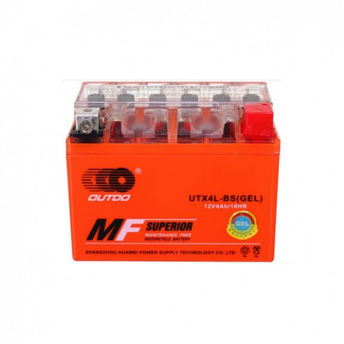 Аккумулятор Outdo 4 Ah UTX4L - BS (iGEL) з індикатором HCOGI-4-1 HCOGI-4-1