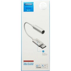 Аудіо кабель JoyRoom Audio Converter to Type-C /white/ SH-C1