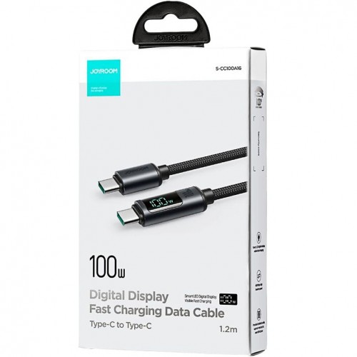 Кабель Type-C Type-C 120cm JoyRoom 100W /black/ S-CC100A13 21429