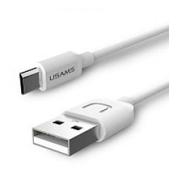USB кабель Micro USB Usams U Turn 100 см білий US-SJ098