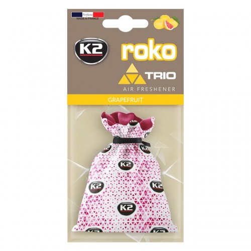 Ароматизатор для салону авто K2 Roko Trio "Грейпфрут" 25 г (V824T) K20325