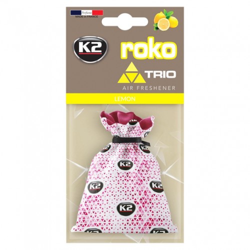 Ароматизатор для салону авто K2 Roko Trio "Лимон" 25 г (V825T) K20330