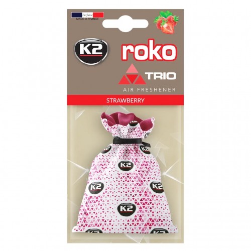 Ароматизатор для салону авто K2 Roko Trio "Полуниця" 25 г (V820T) K20315