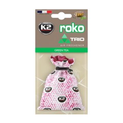 Ароматизатор для салону авто K2 Roko Trio "Зелений чай" 25 г (V822T)