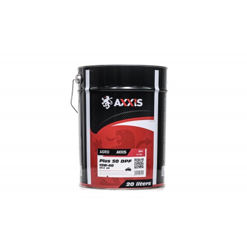 Олива моторна AXXIS AGRO Plus 50 DPF 15W-40 CK-4 (Каністра 20л) AX-4056