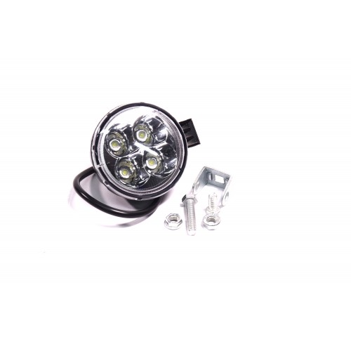 Фара LED кругла 12W, 4 лампи, вузький промінь <ДК>