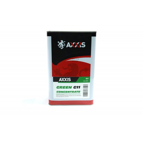 Антифриз <AXXIS> GREEN концентрат G11 (-80C) зелений (Каністра 4л)