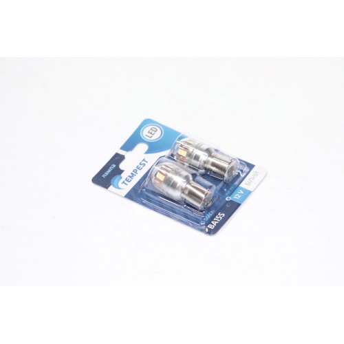 Лампа LED покажчиків поворотів і стоп-сигналів 12V BA15S 15SMD WHITE <TEMPEST> tmp-LX17-S25