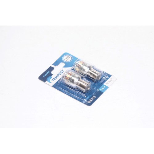 Лампа LED покажчиків поворотів і стоп-сигналів 24V BA15S 15SMD WHITE <TEMPEST> tmp-LX17-S25-24
