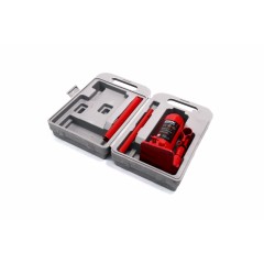 Домкрат бутилочний, 4т пластик, червоний H=185/350 <ДК>