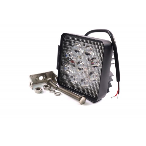 Фара LED додаткова 12/24V/13,5W (9 діодів) (квадратна) <ДК>