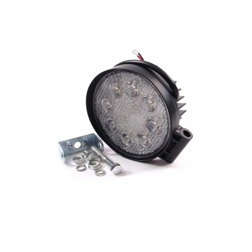 Фара LED додаткова 12/24V/24W (8 діодів) (кругла) 110 * 128мм, вузький промінь <ДК>