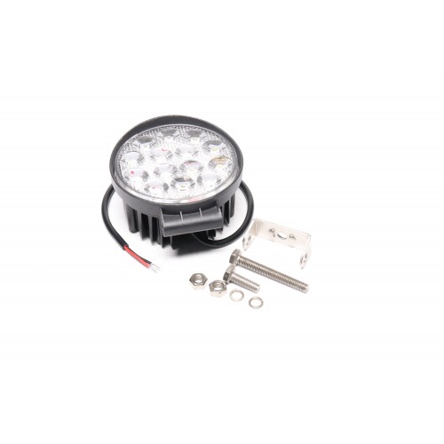 Фара LED додаткова 12/24V/42W, 14 діодів (кругла) 116х137,5мм, широкий промінь <ДК>