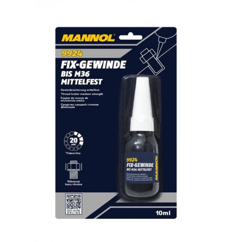 Фіксатор різьби демонт. синій Mannol 9924 Fix-Gewinde10г
