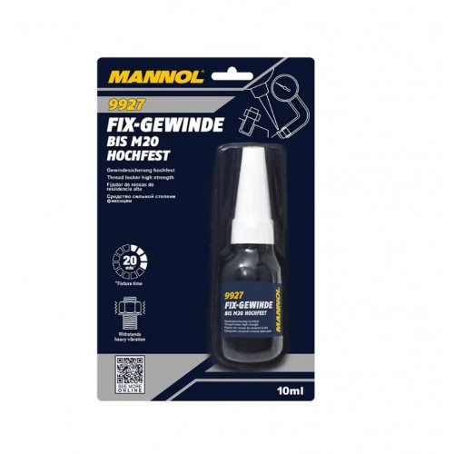 Фіксатор різьби не демонт. червоний Mannol 9927 Fix-Gewinde 10 г