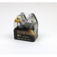 Автолампа галогенова SHAFER H4 12V60/55W Super Vision Ultra +100% (комплект, пластиковий бокс 2шт) SL3004