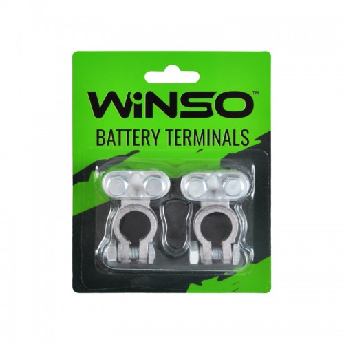 Клеми акумулятора свинцеві прямі Winso 135г 2шт блістер 146200 (160)