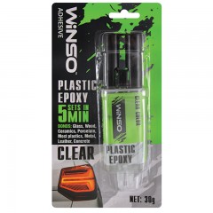 Клей епокс. двокомп. для пластику Winso прозорий 30г 300600