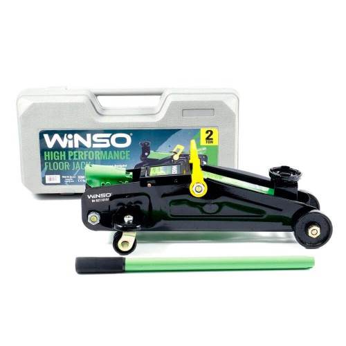 Домкрат гідравлічний телескопічний підкатний Winso 2т 6кг 125-305мм пласт. упак. 171660