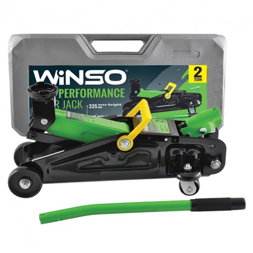 Домкрат гідравлічний телескопічний підкатний Winso 2т 8.5кг 135-335мм пласт. упак. 171860