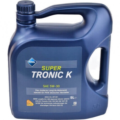 Моторна олива ARAL SuperTronic K 5w30 5л SN C3 VW 504/507
