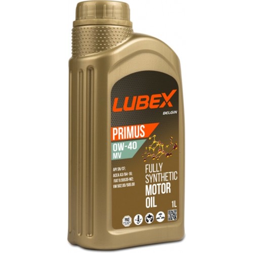 Моторна олива LUBEX PRIMUS MV 0W40 1л API SN/CF; ACEA A3/B4 MB 229.3; RN 0700; VW 502.00/505.00 034-1621-1201