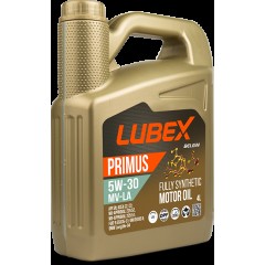 Моторна олива LUBEX PRIMUS MV-LA 5w30 4л API SN; ACEA C2, C3; MB 229.52; BMW LL-04; GM DEXOS II