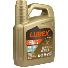 Моторна олива LUBEX PRIMUS MV-LA 5w30 5л API SN; ACEA C2, C3; MB 229.52; BMW LL-04; GM DEXOS II