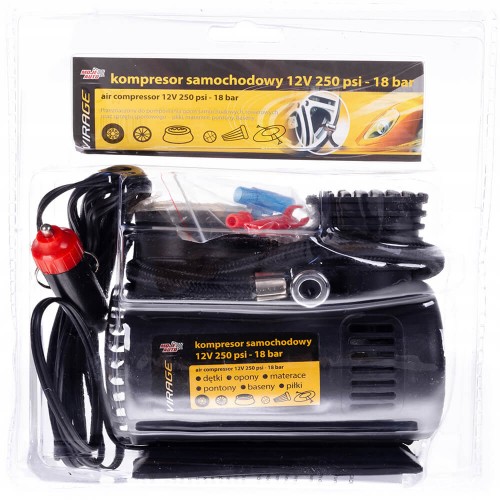 Компресор автомобільний 12V 250 Psi 18 Атм. Virage 93-015