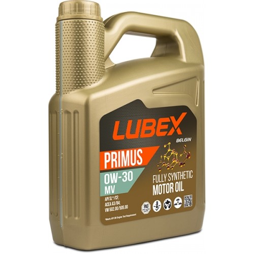 Моторна олива LUBEX PRIMUS MV 0w30 5л API SL/CF; ACEA A3/B4; MB 229.3; VW 502.00/505.00; RN 0710