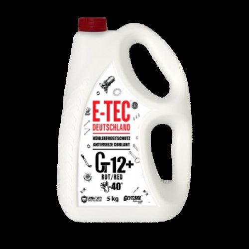 Антифриз G12+ (-40) Glycsol червоний XLC E-TEC кан. п/е 5л 10525