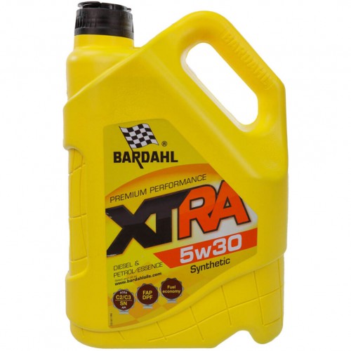 Моторна олива BARDAHL XTRA 5W30 5л. API SN, BMW LONGLIFE-04, MB 229.51/MB 229.52, GM/OPEL DEXOS 2, VW 505.01 34113