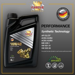 Моторна олива CASTLE MOTOR OILS 10W40 4л API SL/CF