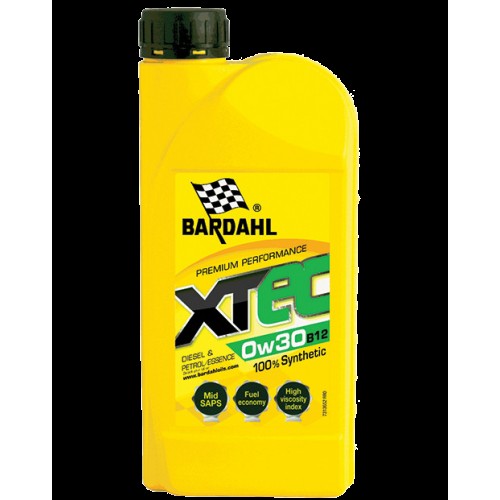 Моторна олива BARDAHL XTEC 0W30 LL 1л. ACEA C3, VW 504.00/507.00, BMW Longlife-04, MB 229.31/229.51/229.52, Porsche C30