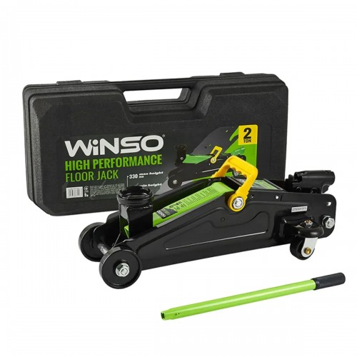 Домкрат гідравлічний телескопічний підкатний Winso 2т 7кг 130-330мм пласт. упак. 171710