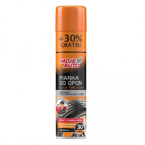 Засіб для чорніння шин аерозоль Moje Auto Black Tyre Foam 520мл 19-584