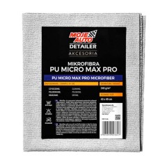 Ганчірка мікрофібра для детейлінга для скла Moje Auto Detailer PU MICRO MAX PRO 245г/м2 49*43см 19-666