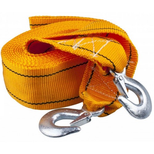 Трос буксирувальний LAVITA 10 т 6 м з гаками жовтий (LA 139860) LA 139860