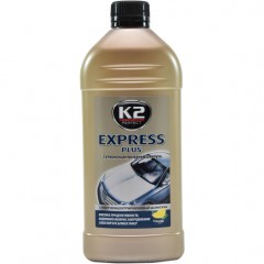 Автошампунь для очищення кузова K2 Express Plus "Лимон" з воском 500 мл (K140)